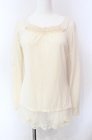 画像: axes femme / 裾モチーフ使いインナープルオーバー M キナリ O-25-08-02-030-AX-TO-OW-OS