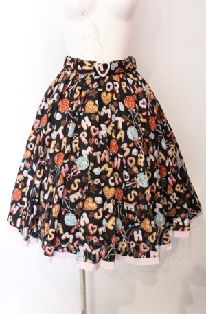 画像: metamorphose / ビスケットサーキュラースカート  クロ O-25-08-02-004-ME-SK-OW-OS