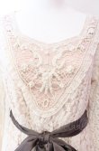 画像2: axes femme / パール配色レーシーワンピース M キナリ O-25-08-02-043-AX-OP-OW-OS (2)