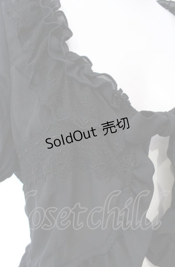 画像2: Innocent World / オリジナルレース梨地ボレロ L クロ O-25-08-02-050-IW-TO-OW-OS (2)