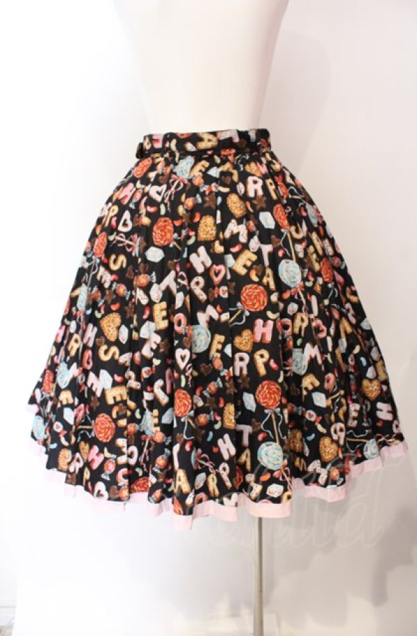 画像5: metamorphose / ビスケットサーキュラースカート  クロ O-25-08-02-004-ME-SK-OW-OS (5)