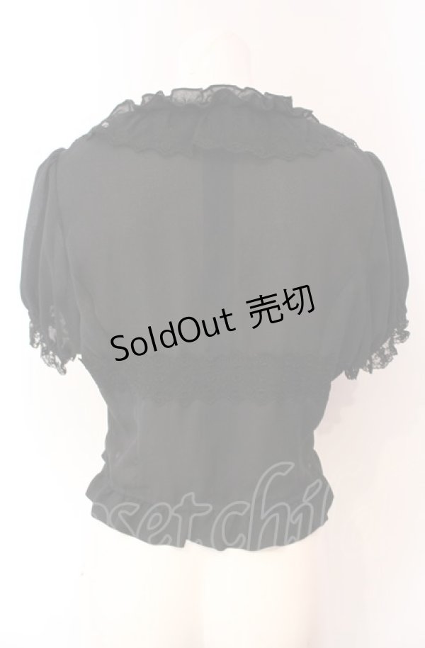 画像4: Innocent World / オリジナルレース梨地ボレロ L クロ O-25-08-02-050-IW-TO-OW-OS (4)