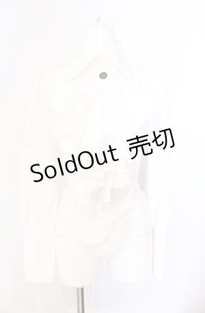 画像: ATELIER BOZ / 新春福袋2017 レディースSP ショートパンツSet ブラウス単品  ホワイト O-25-08-02-052-EL-BL-OW-OS