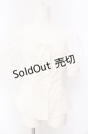 画像: MIHO MATSUDA / ブラウス・メル M ホワイト O-25-08-02-054-GO-BL-IG-OS