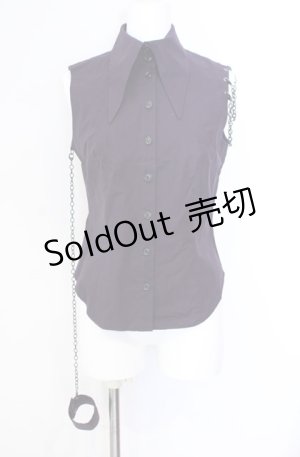 画像: BPN / ブレスレットチェーンノースリーブブラウス M パープル O-25-08-02-058-GO-BL-IG-OS