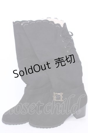 画像: axes femme / バックルデザインロングブーツ M クロ O-25-08-02-1039-AX-SH-IG-OS