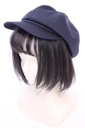 画像: axes femme POETIQUE / 無地キャスケット帽 57.5cm ネイビー O-25-08-02-1011-AX-AC-IG-OS