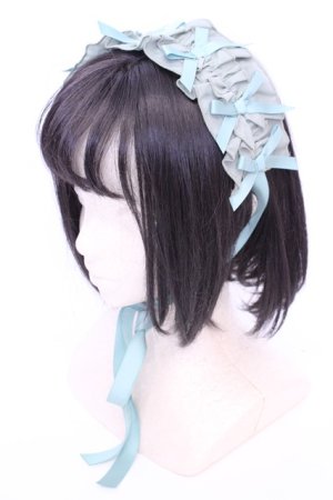 画像: Chalmiere / フリルヘッドドレス  グリーン O-25-08-02-1013-LO-AC-IG-OS