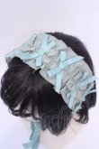 画像2: Chalmiere / フリルヘッドドレス  グリーン O-25-08-02-1013-LO-AC-IG-OS (2)