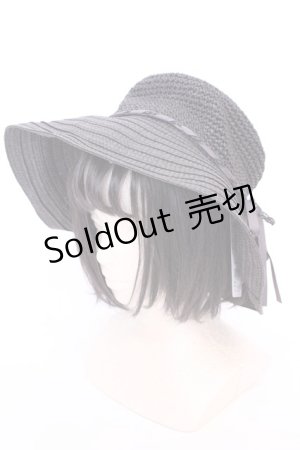 画像: axes femme / コマ編みＵＶケアハット  クロ O-25-08-02-1015-AX-AC-IG-ZT335