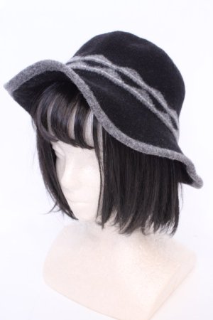画像: axes femme / ウールハット  クロ O-25-08-02-1016-AX-AC-IG-OS