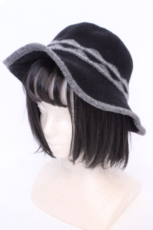 画像1: axes femme / ウールハット  クロ O-25-08-02-1016-AX-AC-IG-OS (1)