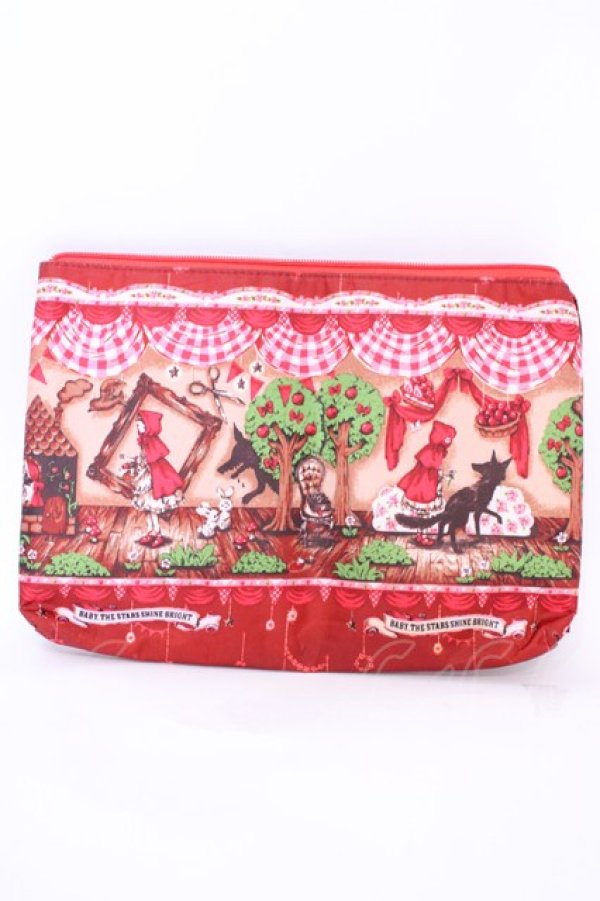 画像4: BABY,THE STARS SHINE BRIGHT / e-MOOK 『赤ずきん』大型ポーチ  Little Red Riding Hood柄 O-25-08-02-1017-BA-ZA-IG-OS (4)