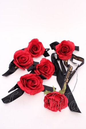画像: metamorphose / 薔薇コサージュセット  レッド O-25-08-02-1020-ME-AC-IG-OS