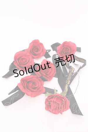 画像: metamorphose / 薔薇コサージュセット  レッド O-25-08-02-1020-ME-AC-IG-OS