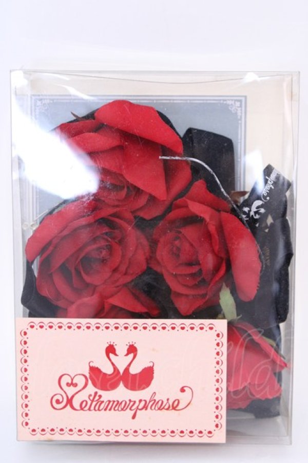 画像3: metamorphose / 薔薇コサージュセット  レッド O-25-08-02-1020-ME-AC-IG-OS (3)