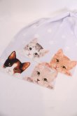 画像3: axes femme / ドット×ネコひんやりストール  サックス O-25-08-02-1024-AX-ZA-IG-OS (3)