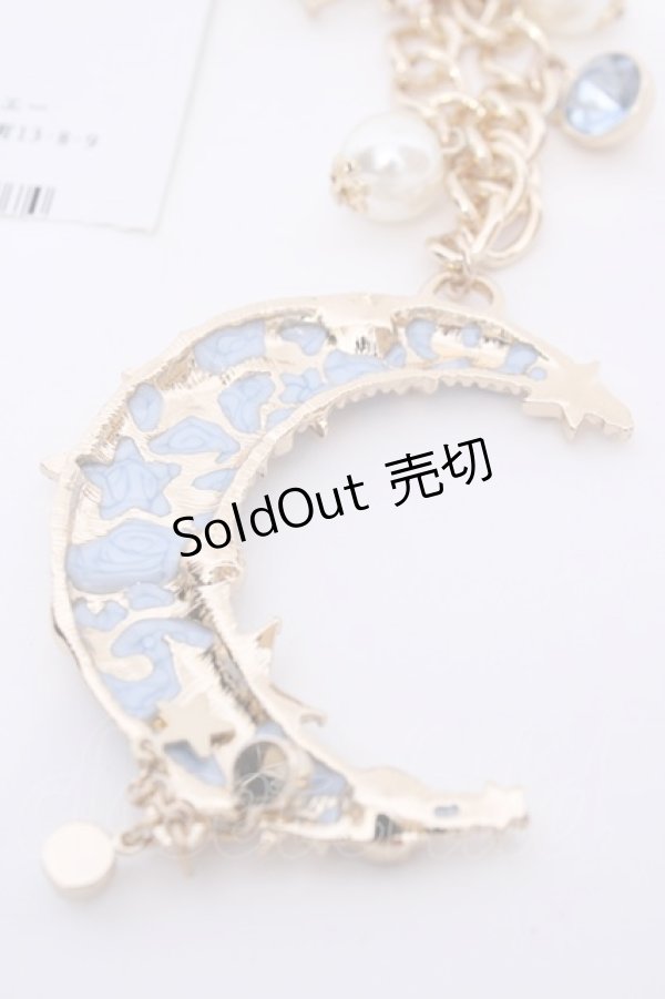画像3: axes femme / モチーフバッグチャーム  サックス　×ゴールド O-25-08-02-1028-AX-ZA-IG-OS (3)