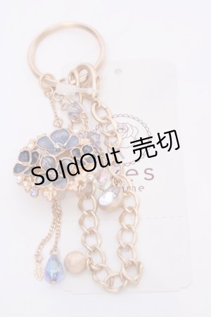 画像: axes femme / 紫陽花ブローチバッグチャーム  ゴールド O-25-08-02-1032-AX-ZA-IG-OS