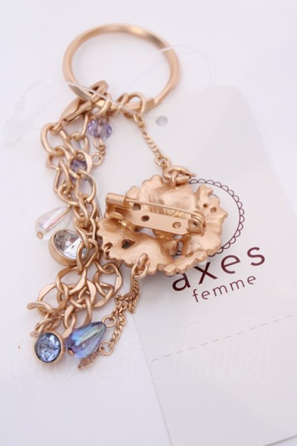 画像2: axes femme / 紫陽花ブローチバッグチャーム  ゴールド O-25-08-02-1032-AX-ZA-IG-OS (2)