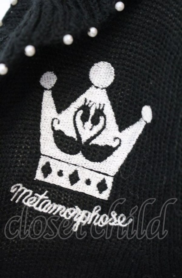 画像2: metamorphose / 刺繍入りフリルボレロ  ブラック O-25-08-02-063-ME-TO-IG-OS (2)