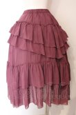 画像3: Sheglit / "Empress"ロングフリルスカート M モーブピンク O-25-08-02-006-EL-SK-IG-OS (3)