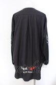 画像3: First Label / いちごボーンシャツ  ブラック×ホワイト O-25-08-02-070-PU-BL-IG-OS (3)