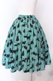 画像4: Physical Drop / ふてくされ猫柄スカート  グリーン O-25-08-02-007-LO-SK-IG-OS (4)