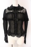 画像1: Angelic Pretty / 胸元シャーリングレーシィブラウス  クロ O-25-08-02-089-AP-BL-IG-OS (1)