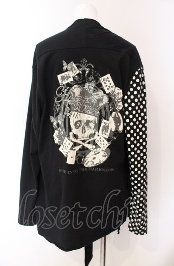 画像3: HELL CAT PUNKS / スカルptカットトッパーカーディガン  ブラック O-25-08-02-095-PU-TO-IG-OS (3)