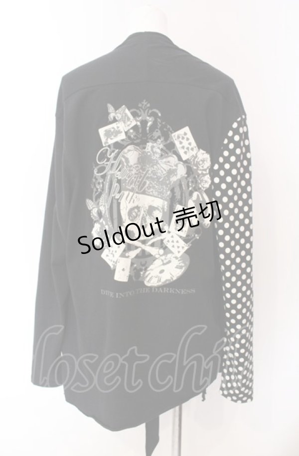 画像3: HELL CAT PUNKS / スカルptカットトッパーカーディガン  ブラック O-25-08-02-095-PU-TO-IG-OS (3)