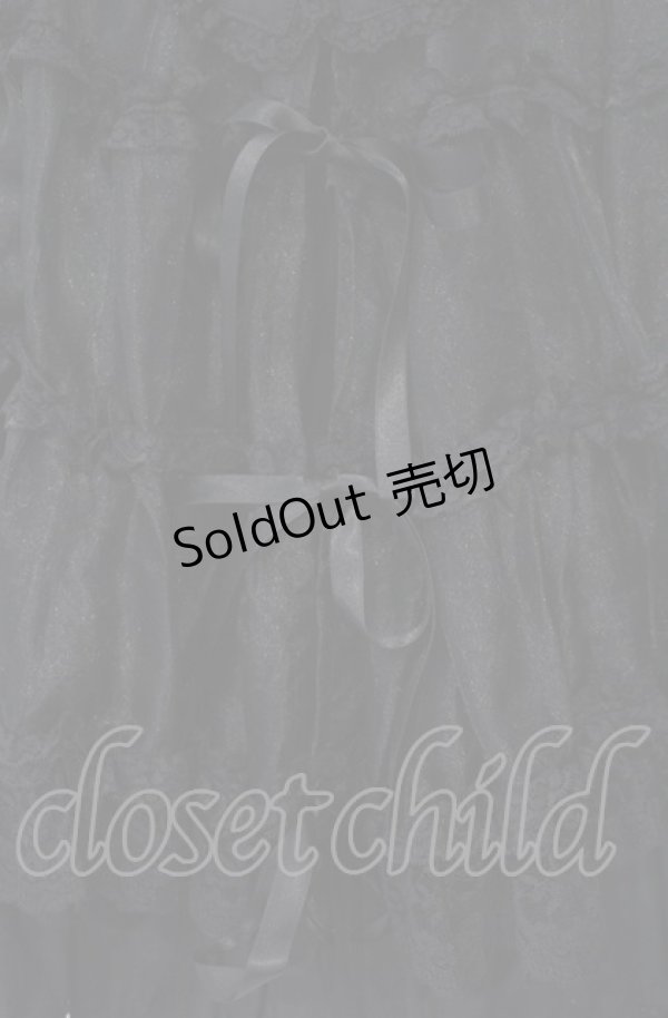 画像3: metamorphose / ラッパ袖ベビードール（2007）  クロ オーガンジー O-25-08-02-016-ME-OP-IG-OS (3)