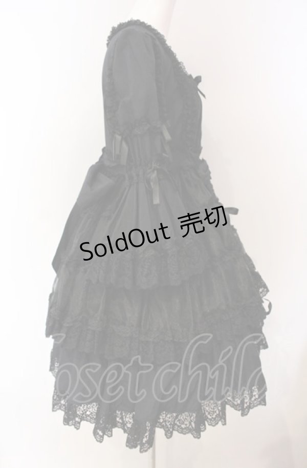 画像4: metamorphose / ラッパ袖ベビードール（2007）  クロ オーガンジー O-25-08-02-016-ME-OP-IG-OS (4)