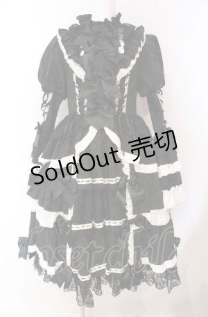 画像: Hoshibako Works / シャルロット デコラティヴワンピース  クロ×シロ O-25-08-02-017-LO-OP-IG-OS