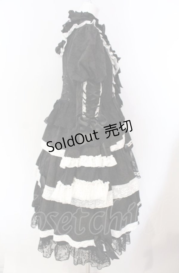 画像4: Hoshibako Works / シャルロット デコラティヴワンピース  クロ×シロ O-25-08-02-017-LO-OP-IG-OS (4)