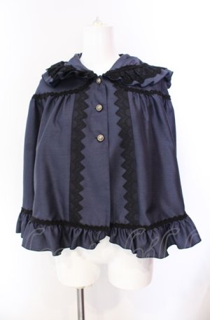 画像: Enchantlic Enchantilly / ローズレースシャンタンケープ  ブルー O-25-08-02-023-LO-TO-OW-OS