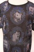 画像2: Enchantlic Enchantilly / 猫の王女達の肖像画カットソーワンピース  ブルー O-25-08-02-024-LO-OP-OW-OS (2)
