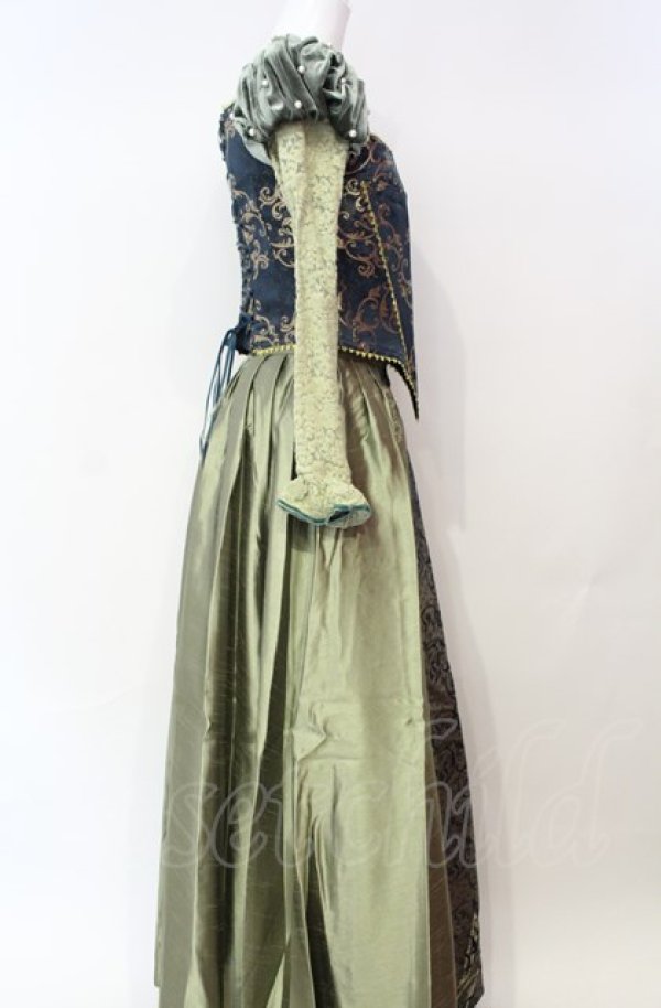 画像3: Secret Honey / Library Dress (Beauty and the Beast ver.) 2 グリーン O-25-08-05-029-CA-OP-YM-ZT451 (3)