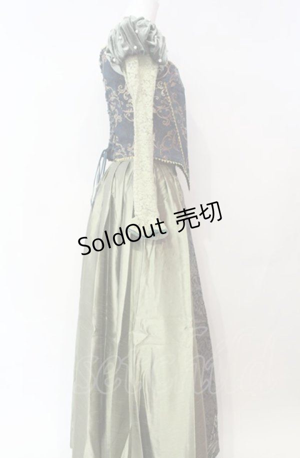 画像3: Secret Honey / Library Dress (Beauty and the Beast ver.) 2 グリーン O-25-08-05-029-CA-OP-YM-ZT451 (3)