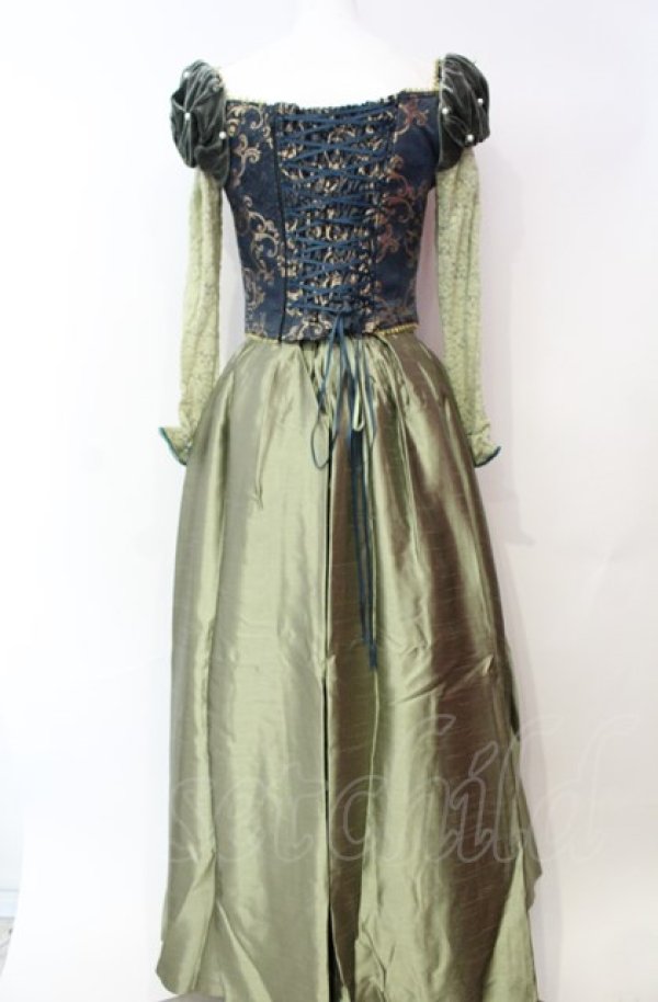 画像4: Secret Honey / Library Dress (Beauty and the Beast ver.) 2 グリーン O-25-08-05-029-CA-OP-YM-ZT451 (4)