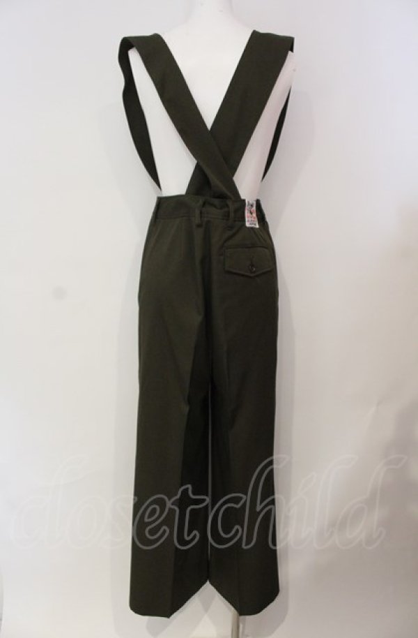 画像3: SUPER LOVERS / 太サスペンダータックパンツ  カーキグリーン O-25-08-05-004-PU-PA-IG-ZT239 (3)