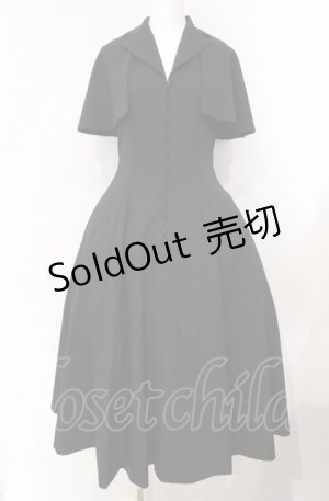 画像: Sheglit / "Adelheid"ケープワンピース M ブラック O-25-08-05-041-EL-OP-OW-OS