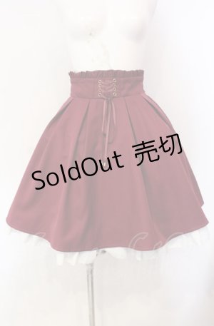 画像: Amavel / バックティアードフリルスカート F ワイン O-25-08-05-050-CA-SK-OW-OS