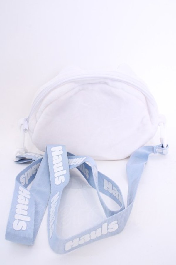 画像2: Hauls / ヤニ吉ぬいショルダーバック  シロ×サックス O-25-08-05-1001-LO-BG-IG-ZT450 (2)