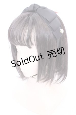 画像: m petit by misako / NINA'sコラボ AM*NIリボンカチューシャ  クロ O-25-08-05-1009-LO-AC-IG-ZT450