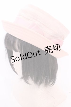 画像: Beth / ドットチュールリボンハット  ピンク O-25-08-05-1010-CL-AC-YM-OS