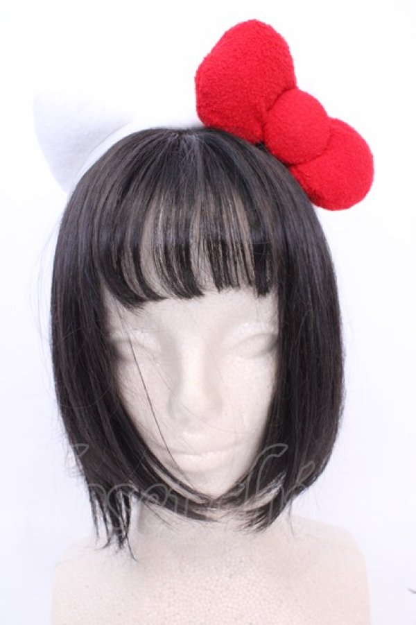 画像1: サンリオ / ハローキティ カチューシャ  シロ×アカ O-25-08-05-1011-EL-AC-IG-ZT450 (1)