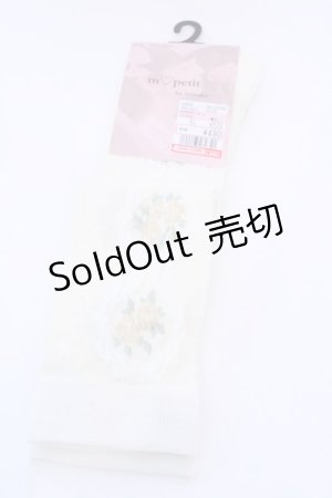 画像: m petit by misako / ECAMOVKバラレースソックス 23-25cm 生成り O-25-08-05-1019-LO-ZA-IG-OS