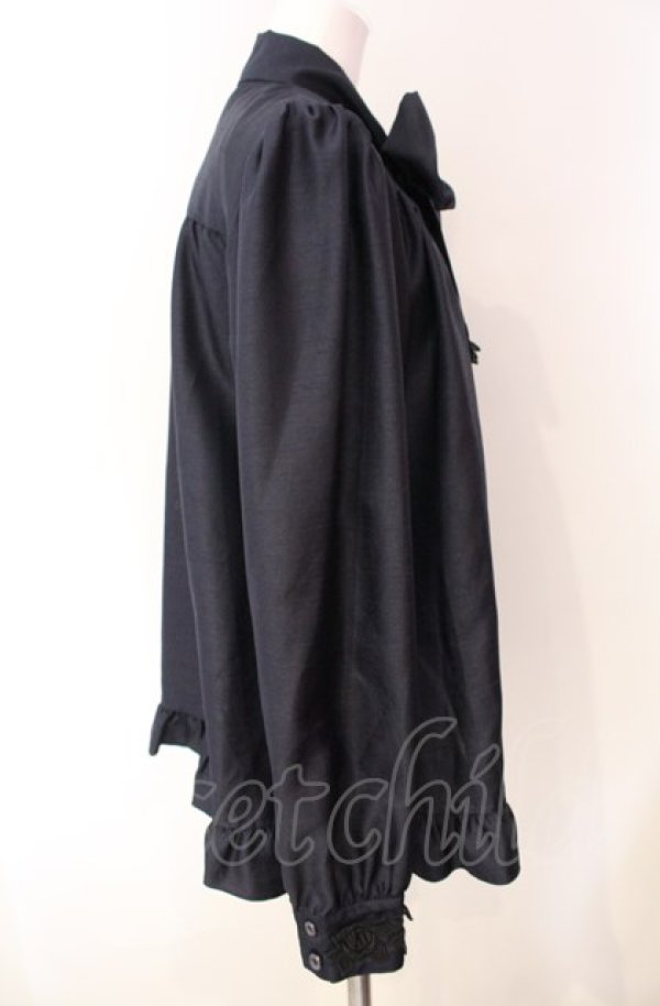 画像3: Enchantlic Enchantilly / ノーブルリボンタイブラウス  ネイビー O-25-08-05-068-LO-BL-OW-OS (3)