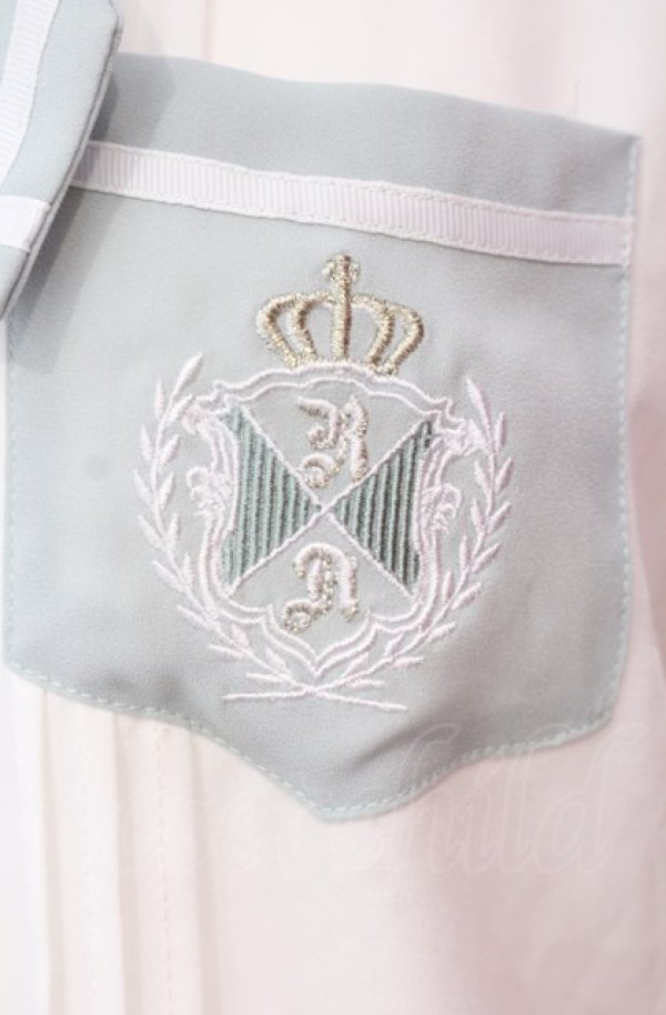 画像2: Amavel / CrownEmblemポケットセーラーブラウス F グリーン O-25-08-05-012-CA-BL-OW-ZT330 (2)